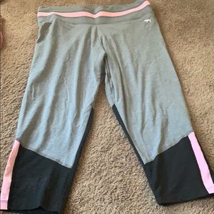 Pink 3/4 workout pants